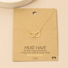 Load image into Gallery viewer, Gold Dipped Heart Necklace: Gold