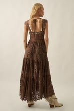 Load image into Gallery viewer, Chocolate Lace Button Front Duster