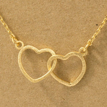 Load image into Gallery viewer, Gold Dipped Heart Necklace: Gold