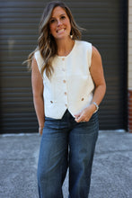 Load image into Gallery viewer, Cream Sweater Vest
