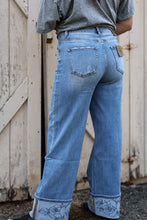 Load image into Gallery viewer, Rowdy Rose Cuff Jeans
