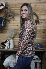 Load image into Gallery viewer, Leopard Mesh Long Sleeve
