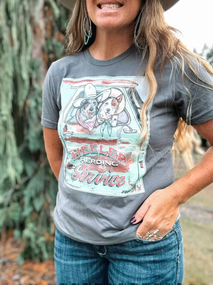 Heeler Herding Service Tee XOXO