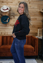 Load image into Gallery viewer, Black Collegiate Oversized Sweatshirt
