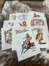 Load image into Gallery viewer, Vintage Cowgirl Sticker Decals
