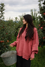 Load image into Gallery viewer, Winter Rose Oversized Side Slit Sweater
