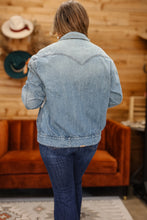 Load image into Gallery viewer, Cheyenne Denim Bomber Jacket

