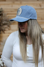 Load image into Gallery viewer, Western Denim Concho Retro Trucker Hat
