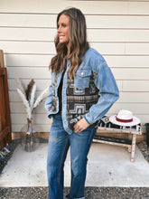 Load image into Gallery viewer, Denim Aztec Jacket
