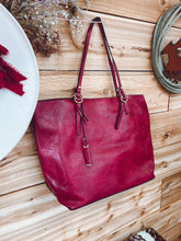 Load image into Gallery viewer, The Turner Tote Burgundy
