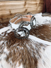 Load image into Gallery viewer, Sunflower Concho Belt White
