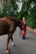 Load image into Gallery viewer, Red Southwestern Coat With Fur
