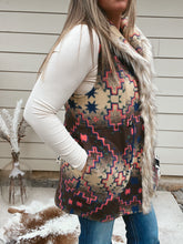 Load image into Gallery viewer, Aztec Fur Joelle Vest
