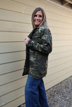 Load image into Gallery viewer, Vintage Camo Military Jacket
