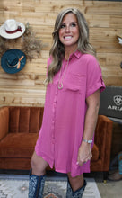 Load image into Gallery viewer, Mauve Shirt Dress
