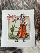 Load image into Gallery viewer, Vintage Cowgirl Sticker Decals
