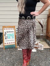Load image into Gallery viewer, Satin Leopard Skirt
