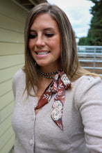 Load image into Gallery viewer, Rustic Wild Roses Twilly Scarf
