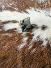Load image into Gallery viewer, Square White Buffalo Ring
