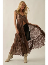 Load image into Gallery viewer, Chocolate Lace Button Front Duster
