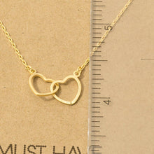 Load image into Gallery viewer, Gold Dipped Heart Necklace: Gold
