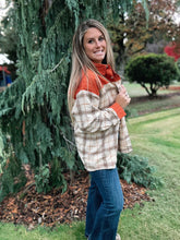 Load image into Gallery viewer, Rust Corduroy Flannel Shacket
