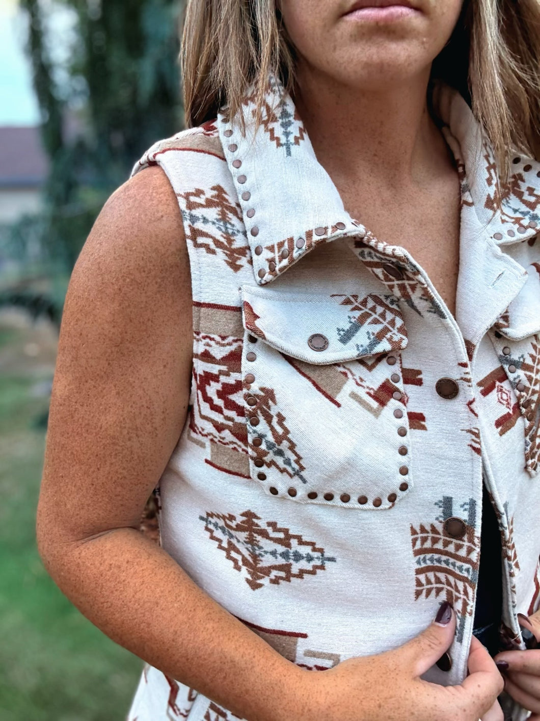 Long Aztec Vest