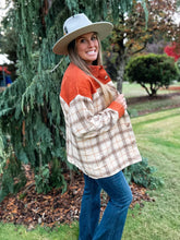 Load image into Gallery viewer, Rust Corduroy Flannel Shacket
