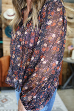 Load image into Gallery viewer, Sheer Floral Blouse
