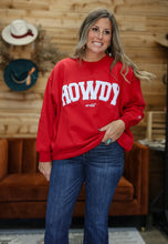 Load image into Gallery viewer, Red Collegiate Oversized Sweatshirt
