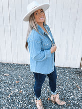Load image into Gallery viewer, Denim Snap Top
