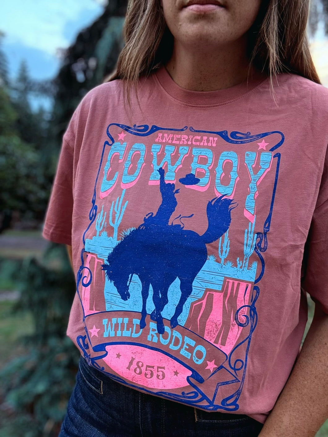 American Cowboy Long Crop Mauve