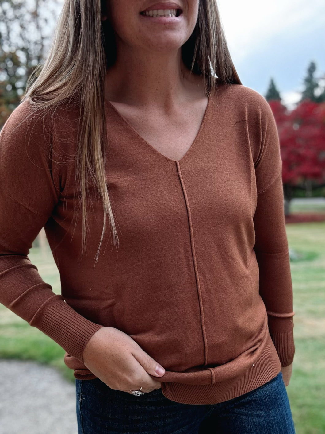 Murphy Heather Camel Sweater