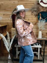 Load image into Gallery viewer, Faux Cowhide Blazer
