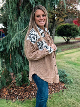 Load image into Gallery viewer, Khaki Aztec Shacket
