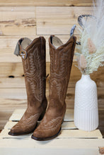 Load image into Gallery viewer, Casanova Oiled Tan Suede Boot
