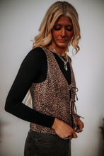 Load image into Gallery viewer, Leopard Tie Vest
