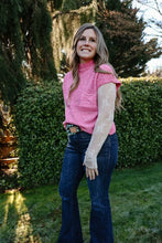 Load image into Gallery viewer, Pink Drop Shoulder Ribbed Sweater Top
