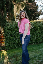 Load image into Gallery viewer, Pink Drop Shoulder Ribbed Sweater Top
