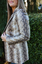 Load image into Gallery viewer, Snakeskin Blazer
