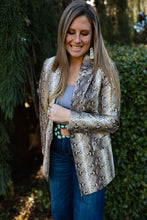 Load image into Gallery viewer, Snakeskin Blazer
