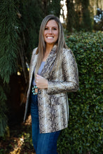 Load image into Gallery viewer, Snakeskin Blazer
