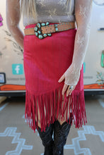 Load image into Gallery viewer, Suede Fringe Skirt
