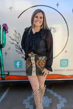 Load image into Gallery viewer, Olive Corduroy Skirt
