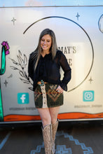 Load image into Gallery viewer, Olive Corduroy Skirt

