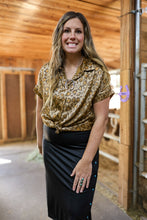 Load image into Gallery viewer, Slit Decisions Turquoise Snap Skirt

