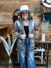 Load image into Gallery viewer, Aztec Belted Cardi

