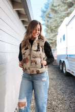 Load image into Gallery viewer, Western Puffer Vest
