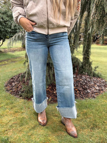 Cuffed Wide Leg