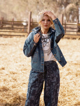 Load image into Gallery viewer, Saddle Up Cowgirl Denim Jacket
